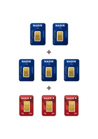 Resim Nadir Gold 24 Ayar 15,5 Gram Külçe Altın 5 Adet 2,5 Gram Külçe Altın + 3 Adet 1 Gram Külçe Altın 