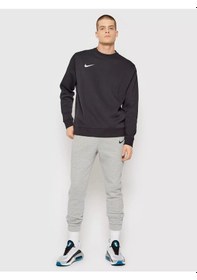 Resim Nike Hoodie Fleece Park20 Crew Siyah Şardonlu Erkek Sweatshirt Siyah 