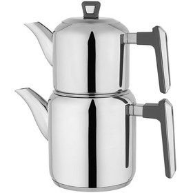 Resim Schafer Tealine Çelik Çaydanlık Takımı 4 Parça-gri Gri 