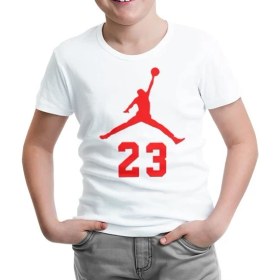 Resim Lord T-Shirt Basketball - Jordan 23 Beyaz Çocuk Tshirt 