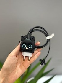Resim Şarj Başlığı Ve Kablo Koruyucu 4'lü Set Iphone 20W Şarj Adaptör Uyumlu 