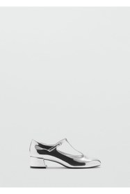 Resim MANGO Metalik topuklu ayakkabı 