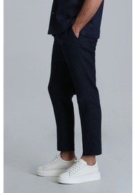 Resim Lufian Erkek Karl Spor Chino Slim Fit Pantolon 111190328 Lacivert 