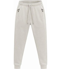 Resim Plus Scorpion Erkek Slim Fit Eşofman Altı Pamuklu Kumaş, Fermuarlı Cepli, Rib Paça Gri 