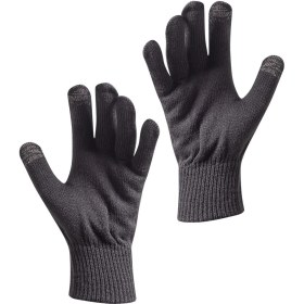 Resim Oil Company Unisex Soft Parmak Touch Siyah Eldiven, Rüzgar Geçirmez Özellik ve Akrilik Kumaş ile Yüksek Konfor 