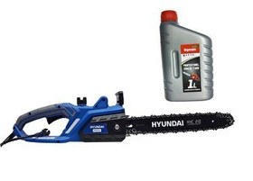 Resim Hyundai HYC210 2000W 41 CM Kılavuz Elektrikli Testere (Zincir Yağı Hediye) 