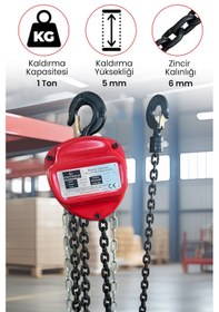 Resim Zincirli Caraskallar 1ton 5metre Gpc1t5m 