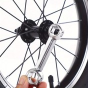 Resim 1 Adet Kemik Şeklinde Allen Anahtarı, 10 Delik, Beden 6-15mm, 10'u 1 Arada Galvanizli Çelik Bisiklet Tamir Aleti, Beyaz, Dayanıklı Çinko Alaşımı, Erkek Bisikletçiler İçin İdeal, Bisiklet Tamir Aleti | Benzersiz Anahtar Tasarımı | Çinko Alaşım Yapısı 