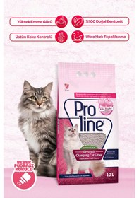 Resim Prolina Bebek Pudralı-ince-kolay Topaklanan Kedi Kumu 10 Lt 