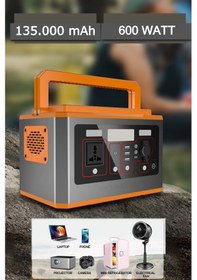 Resim Taşınabilir Güç Kaynağı Acil Durum Kamp Doğa Tekne Batarya Wireless Şarj Ve Aydınlatma Güç Ünitesi 