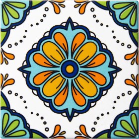 Resim Can Seramik 10*10 cm Cç-90 Kütahya Çini Karo ( 5'li 1 Paket ) 