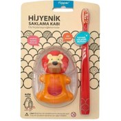 Resim Flipper Animals Hijyenik Saklama Kabı ve Çocuk Diş Fırçası 