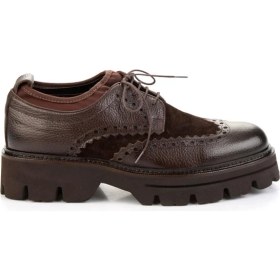 Resim Kahve Kahve Hakiki Deri Erkek Oxford Ayakkabı E01580400740 