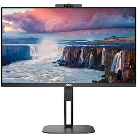 Resim 23.8 AOC 24V5CW/BK IPS 4MS 75MHZ 1XHDMI 1XDP 4XUSB 3.1 USB-C FHD 1920X1080 HOPARLÖR WEBCAM FREESYNC PIVOT VESA SİYAH 