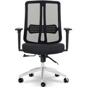 Resim Ofiscombin Fileli Metal Ayaklı Ofis Müdür Makam Yönetici Çalışma Koltuğu Siyah Allegrac200 