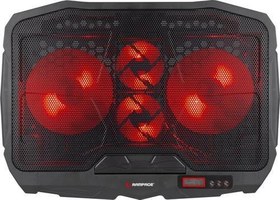 Resim Rampage Notebook Soğutucu Stand 2-125 Mm + 2-70Mm Işıklı Fan 15"-17" Siyah AD-RC4 