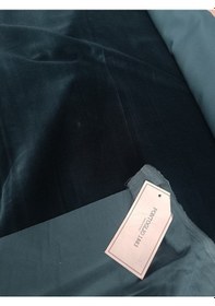 Resim Pontoglio 1883 Kadife Kumaş %100 Pamuk 150cmx200cm Petrol Mavisi 