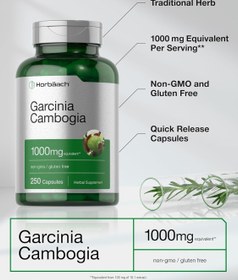 Resim Horbaach Garcinia Cambogia Appetite Control Weight loss 1000mg 250 Caps 
