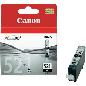Resim Canon Clı 521Bk Black Siyah Mürekkep Kartuş Mp260 540 550 560 620 