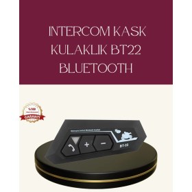 Resim Store Mania Ieg™ Motosiklet Sürüşleri Için BT22 Kask Bluetooth Kulaklık Mikrofonlu 