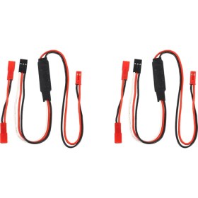 Resim Guiwuu 2x Vinç Ch3 Kontrol Hattı Paneli Uzaktan Kumanda Alıcı Kablosu 1/10 Rc Paletli Eksenel SCX10 (Yurt Dışından) 