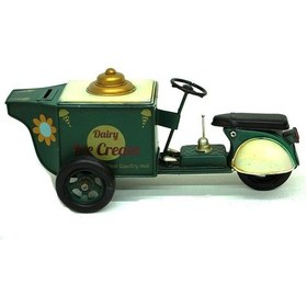 Resim Dekoratif Metal Dondurma Arabası Kumbara C0333 