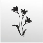 Resim Folyo Sticker Lale Adkpquy776 50cm Uzunluk Siyah 