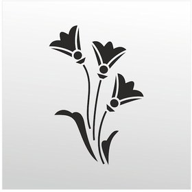 Resim Folyo Sticker Lale Adkpquy776 50cm Uzunluk Siyah 
