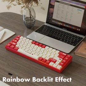 Resim AJAZZ AK680 65% Kablolu Hotswap Mekanik Oyun Klavyesi,68 Tuşlu Taşınabilir Anti-Ghosting Klavye,Gökk 
