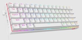 Resim Redragon K530 Pro Draconic Brown Switch TKL TR Q RGB Beyaz Mekanik Kablosuz Gaming (Oyuncu) Klavye 
