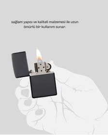 Resim Ergonomik Metal Çakmak Mat Kaplamalı Ve Şık Tasarımlı Aksesuar 
