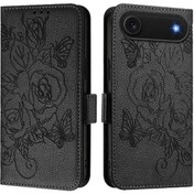Resim İphone Uyumlu 17 Air İçin Kılıf Pu Deri Mıknatıslı Kartlık Yuvalı Cüzdan 