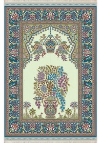 Resim Dijital Baskılı, Yıkanabilir, Yumuşak Dokulu Çocuk Ve Yetişkin Seccade S-dot-n114-1 Yeşil 