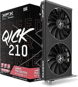 Resim XFX Speedster QICK210 Radeon RX 6500XT Siyah Oyun Grafik Kartı, 4 GB GDDR6 HDMI, AMD RDNA 2, RX-65XT4DBDQ 