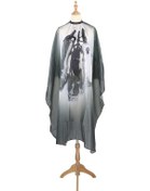 Resim Samdoo Saç Kesim Tulumu Poliester Pongee Yeşil Degrade Desenli Kuaför Araçları 158x142cm 