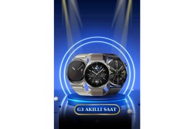 Resim Kablosuz Bluetooth Bağlantılı Kulaklık ve Dokunmatik Ekran Akıllı Saat Arama Cevaplama Nemere 