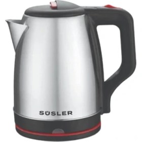 Resim Süsler SS-4110 Spring Kettle 1,8 lt Paslanmaz Çelik Malzeme Otomatik Kapanma Özellikli 
