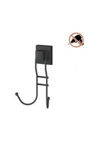 Resim Tekno Tel Ef-236 Yapışkanlı Banyo 2 Li Askı Bornozluk Siyah 