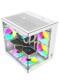 Resim Gameline Hıper V2 3x Rgb Fanlı Usb 3.0 Gaming Bilgisayar Kasası Beyaz 