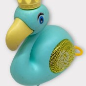 Resim Kurmalı Işıklı Sevimli Flamingo - Yeşil 