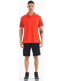 Resim Tommylife Tommy Life Fiesta Kol Baskı Detaylı Polo Yaka Standart Form Erkek T-shirt - 88240 Kirmizi 
