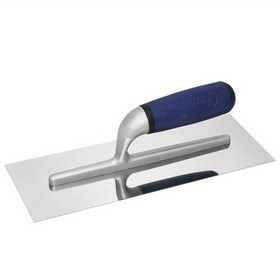 Resim Entegre Saplı Paslanmaz Çelik Alçı Sallayıcılar, Çimento ve Fayans Kurulumu için Çift Kullanımlı Spatula, Dayanıklı Metal Yapı, Alçı İşleri Araçları 