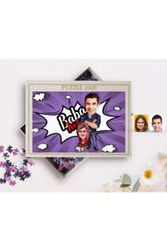 Resim Bk Gift Kişiye Özel Baba Kız Karikatürlü 1000 Parça Profesyonel Puzzle-3 