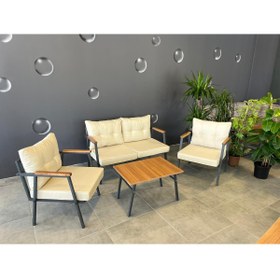 Resim TRENDY METAL OTURMA GRUBU ÇAY SETİ 