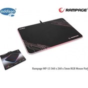Resim Rampage Mp-13 Aura 360X260X5Mm Gaming Rgb Mouse Pad 