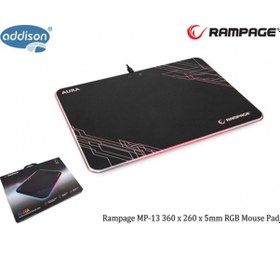 Resim Rampage Mp-13 Aura 360X260X5Mm Gaming Rgb Mouse Pad 