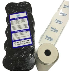 Resim Beko 300TR Yazar Kasa Pos Rulosu 10 Adet Siyah Termal Kağıt 56 mm Genişlik 16 mt Uzunluk 