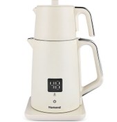 Resim Homend Royaltea Cooltouch 1797H Krem Konuşan Çay Makinesi 