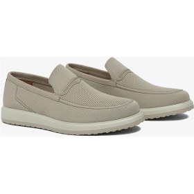 Resim Greyder Erkek Bej Hakiki Deri Loafer Ayakkabı 6Y1UA64804 