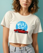 Resim Yavaş Git Crop Tişört 